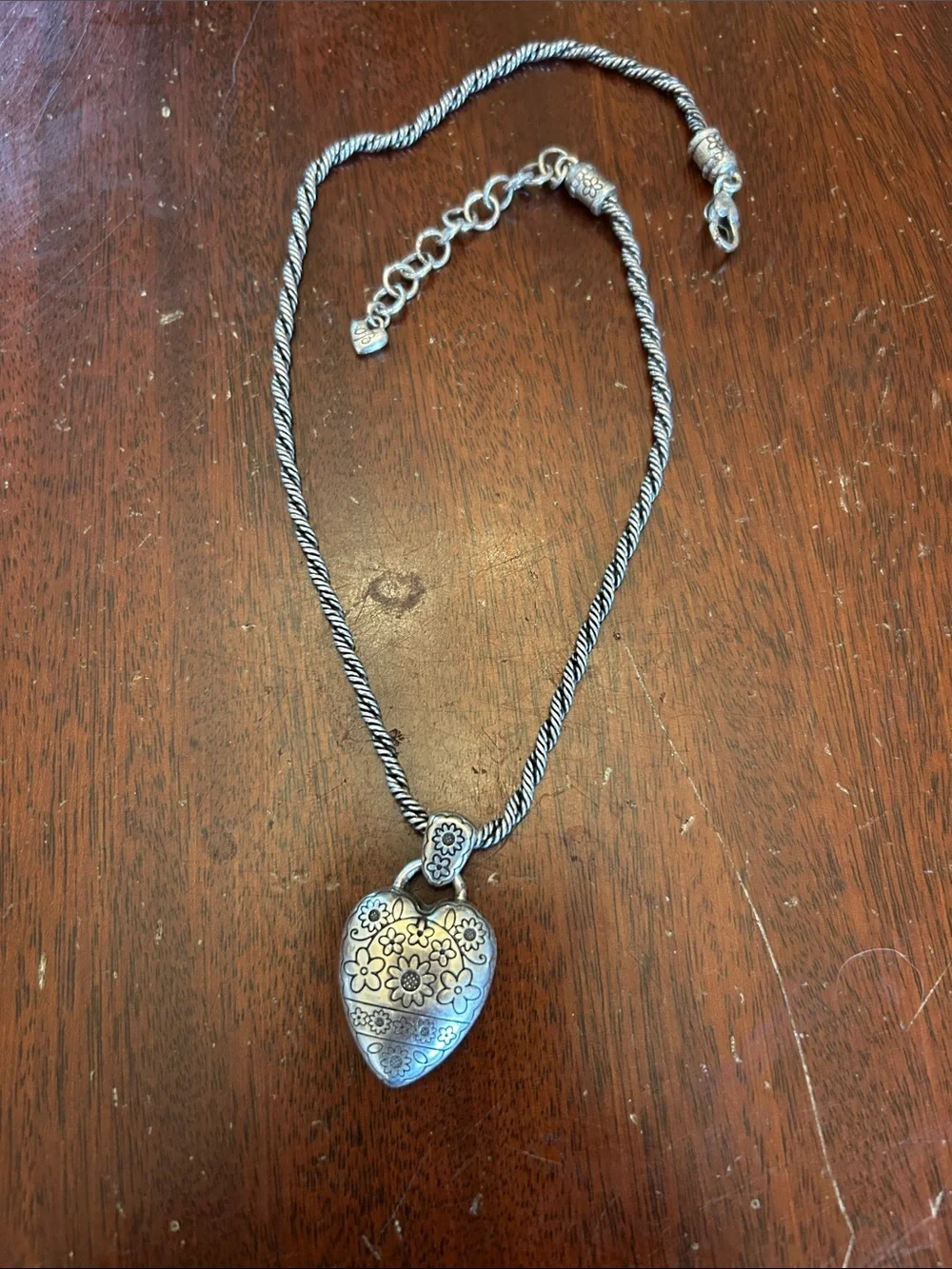 Brighton Life Blooms from the Heart necklace EUC Reversible